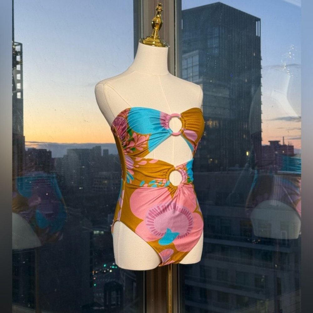 🆕 ZIMMERMANN 🧿 NWOT Teddy Double Ring 1PC Bathing Suit, Sz 2 US 6 - 8 - Picture 4 of 16